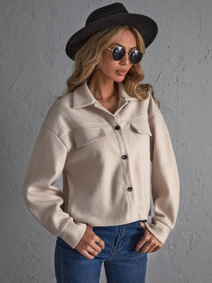 Casaco Lã Batida Feminino Curto