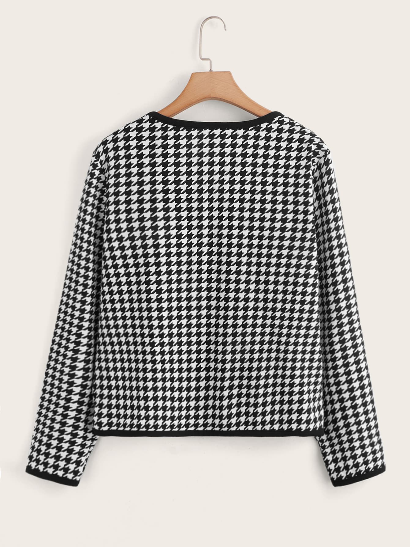 Casaco Feminino Plus Size Xadrez