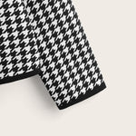 Casaco Feminino Plus Size Xadrez