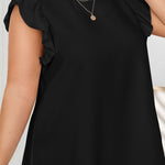 Vestido Plus Size Curto Estampa Lisa