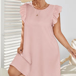 Vestido Plus Size Curto Estampa Lisa