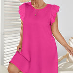 Vestido Plus Size Curto Estampa Lisa