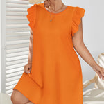 Vestido Plus Size Curto Estampa Lisa