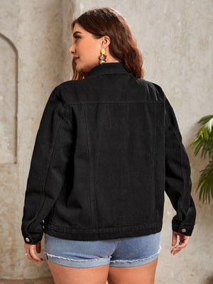 Jaqueta Jeans Feminina Plus Size