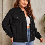 Jaqueta Jeans Feminina Plus Size