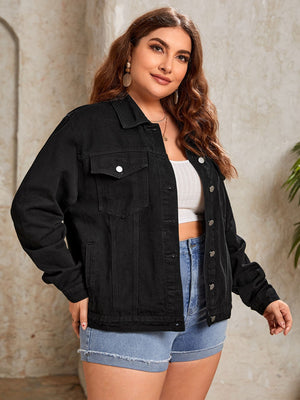 Jaqueta Jeans Feminina Plus Size