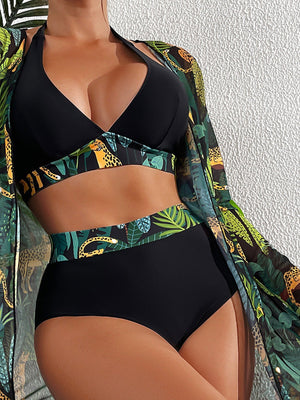 Biquíni Feminino Hot Pant Pantanal + Saída de Praia - Entrega Rápida