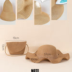 Conjunto de Chapéu de Praia e Bolsa Transversal