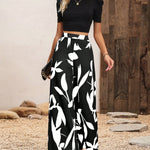 Conjunto Top de Tricô e Calça Floral