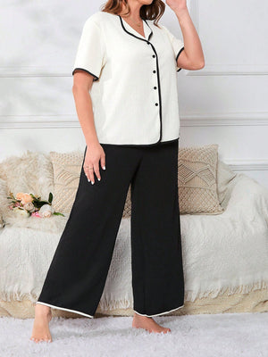Pijama Longo Feminino Plus Size Soltinho