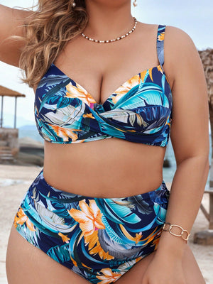 Biquíni Plus Size Cintura Alta com Alta Sustentação