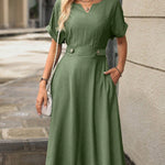 Vestido Midi com Bolso