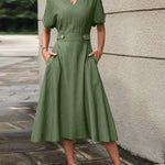 Vestido Midi com Bolso