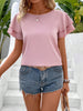 Blusa Feminina Manga Curta com Babado Elegante