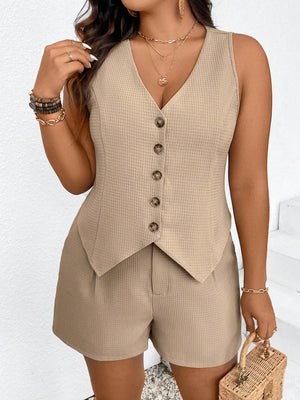 Conjunto Colete Feminino Plus Size