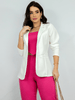 Blazer Feminino de Alfaiataria Social Acinturado