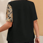 Blusa Plus Size Feminina Floral