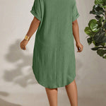 Vestido Midi Plus Size Soltinho Manga Morcego