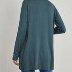 Casaco Cardigan Feminino Manga Longa com Bolso