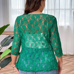 Casaco Feminino Plus Size de Renda