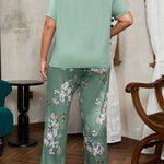 Pijama Feminino Longo Plus Size Soltinho Florido