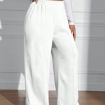 Calça Wide Leg Feminina Plus Size Lisa Soltinha