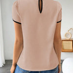 Blusa Feminina Manga Curta Decote Redondo