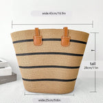 Conjunto Chapéu de Palha Feminino e Bolsa Grande