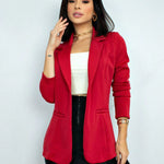 Blazer Feminino de Alfaiataria Social Acinturado