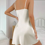 Camisola de Cetim Feminina com Fenda