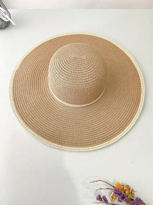 Conjunto Chapéu de Palha Feminino e Bolsa Grande