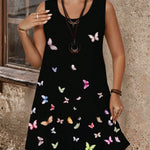 Vestido Plus Size Curto Regata Soltinho
