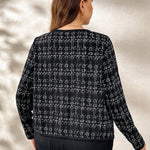 Casaco Feminino Plus Size Xadrez