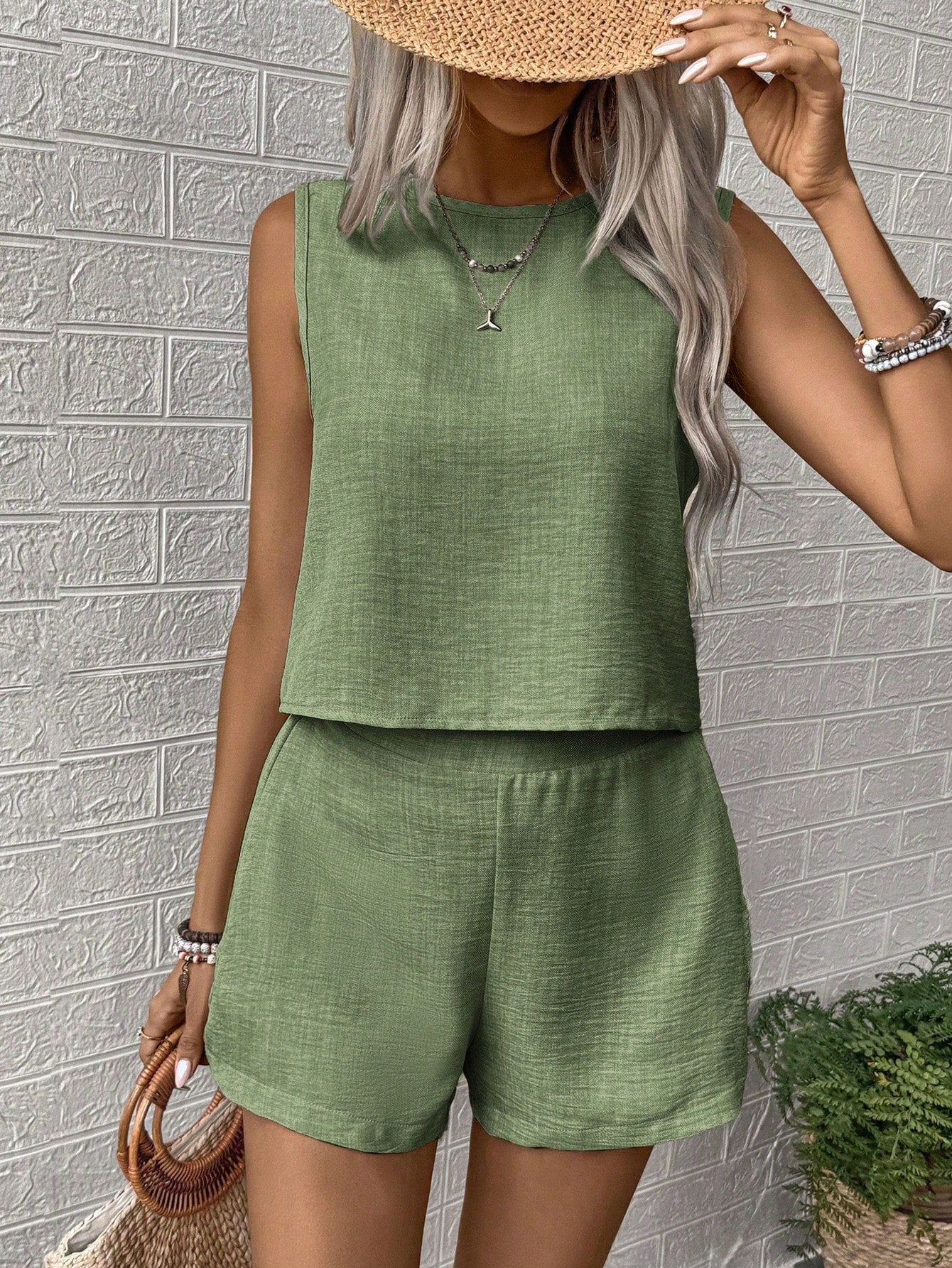 Conjunto Feminino de Tecido