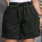Bermuda Jeans Plus Size com Franzido Soltinha