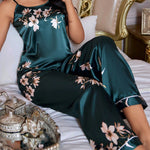 Pijama Feminino Longo de Seda Regatinha e Calça