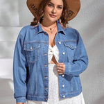 Jaqueta Jeans Feminina Plus Size
