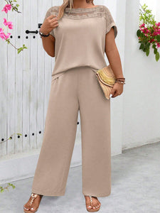 Conjunto Feminino Plus Size Soltinho Blusa e Calça