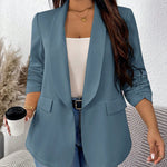Blazer Feminino Plus Size Meia Manga
