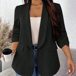 Blazer Feminino Plus Size Meia Manga