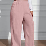 Calça Wide Leg Feminina Plus Size Lisa Soltinha
