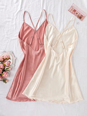 Camisola de Cetim Feminina Compre 1 e Leve 2