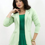 Blazer Feminino de Alfaiataria Social Acinturado
