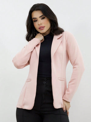 Blazer Feminino de Alfaiataria Social Acinturado