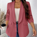 Blazer Feminino Plus Size Meia Manga