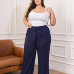 Calça Pantalona Feminina Plus Size Elegante Confortavael Costura Reforçada