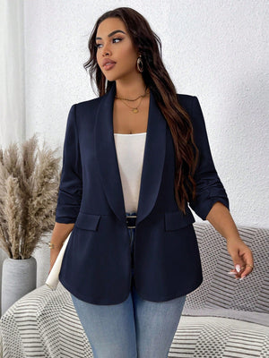 Blazer Feminino Plus Size Meia Manga