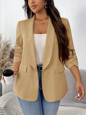 Blazer Feminino Plus Size Meia Manga