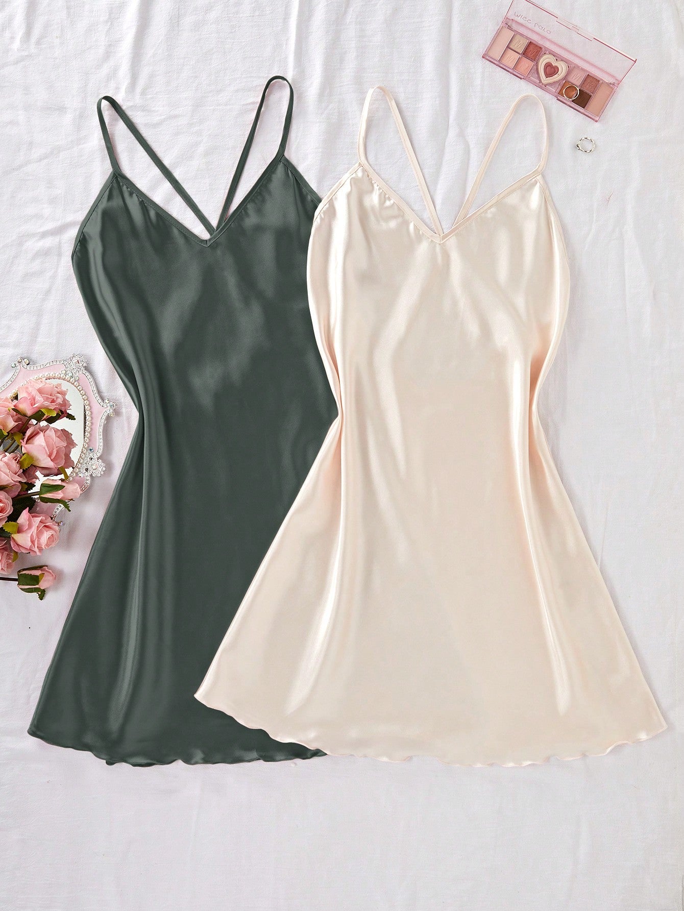 Camisola de Cetim Feminina Compre 1 e Leve 2