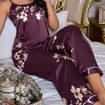 Pijama Feminino Longo de Seda Regatinha e Calça